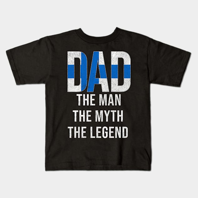 Finnish Dad The Man The Myth The Legend - Gift for Finnish Dad With Roots From Finnish Kids T-Shirt by Country Flags